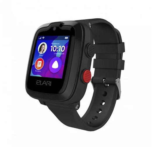 Часы детские Elari KidPhone 4G черные